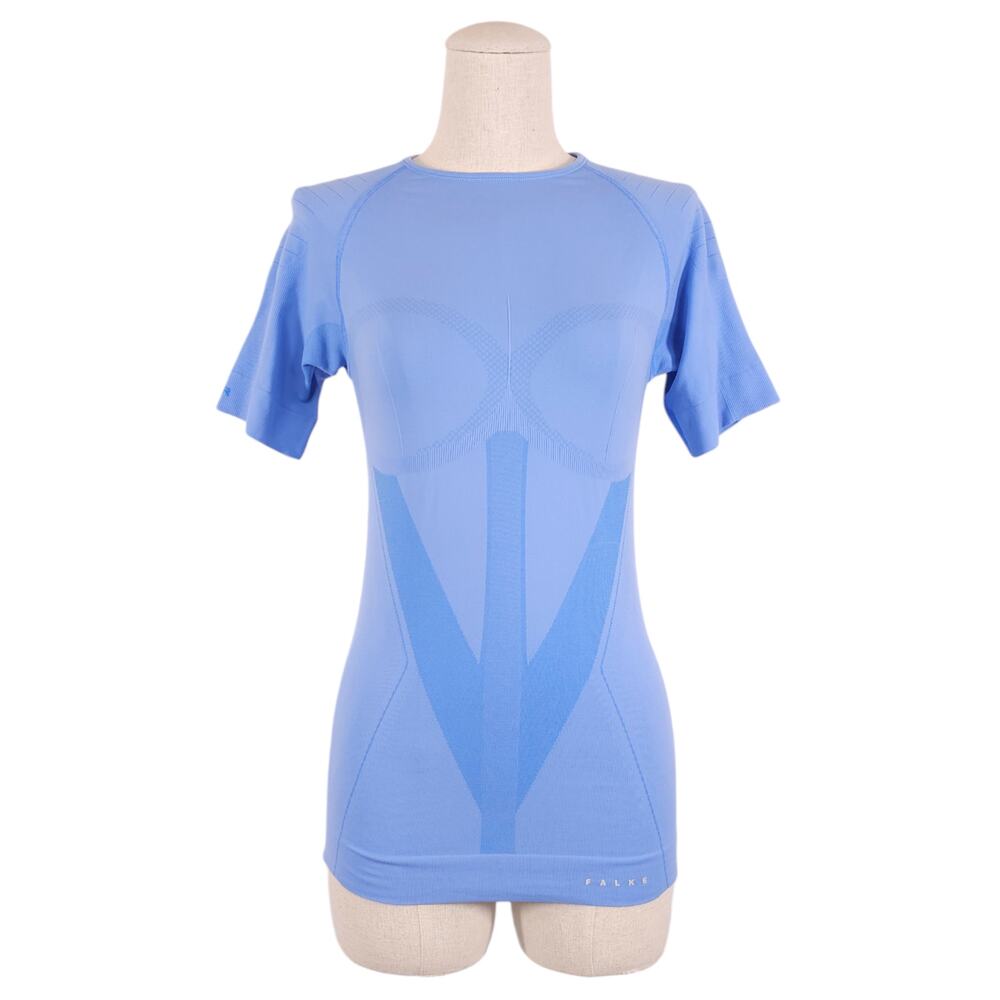 Falke Women's Warm Short Sleeve T-Shirt Blue Sz Small